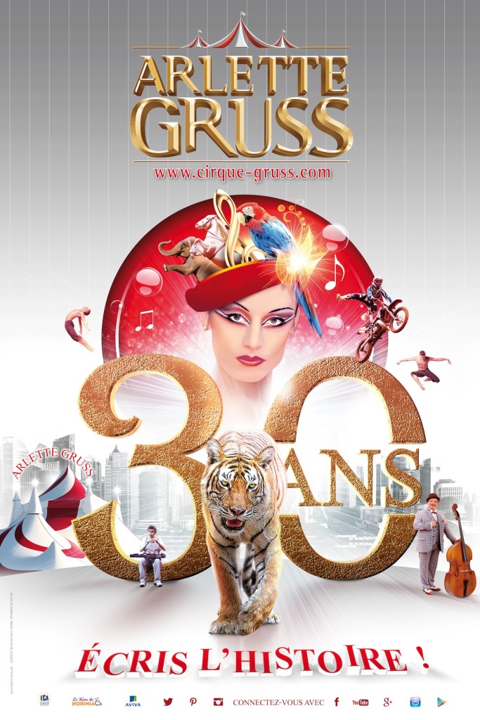 Affiche-Cirque-Gruss-affiche-spectacle-30-ans-écris-lhistoire