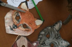 Fabrication d’un masque d’animal de la forêt